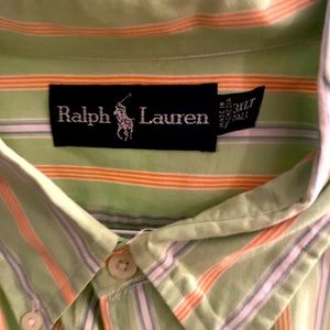 Polo!!!!!!!!!Lime green and peach polo shirt 3xlt